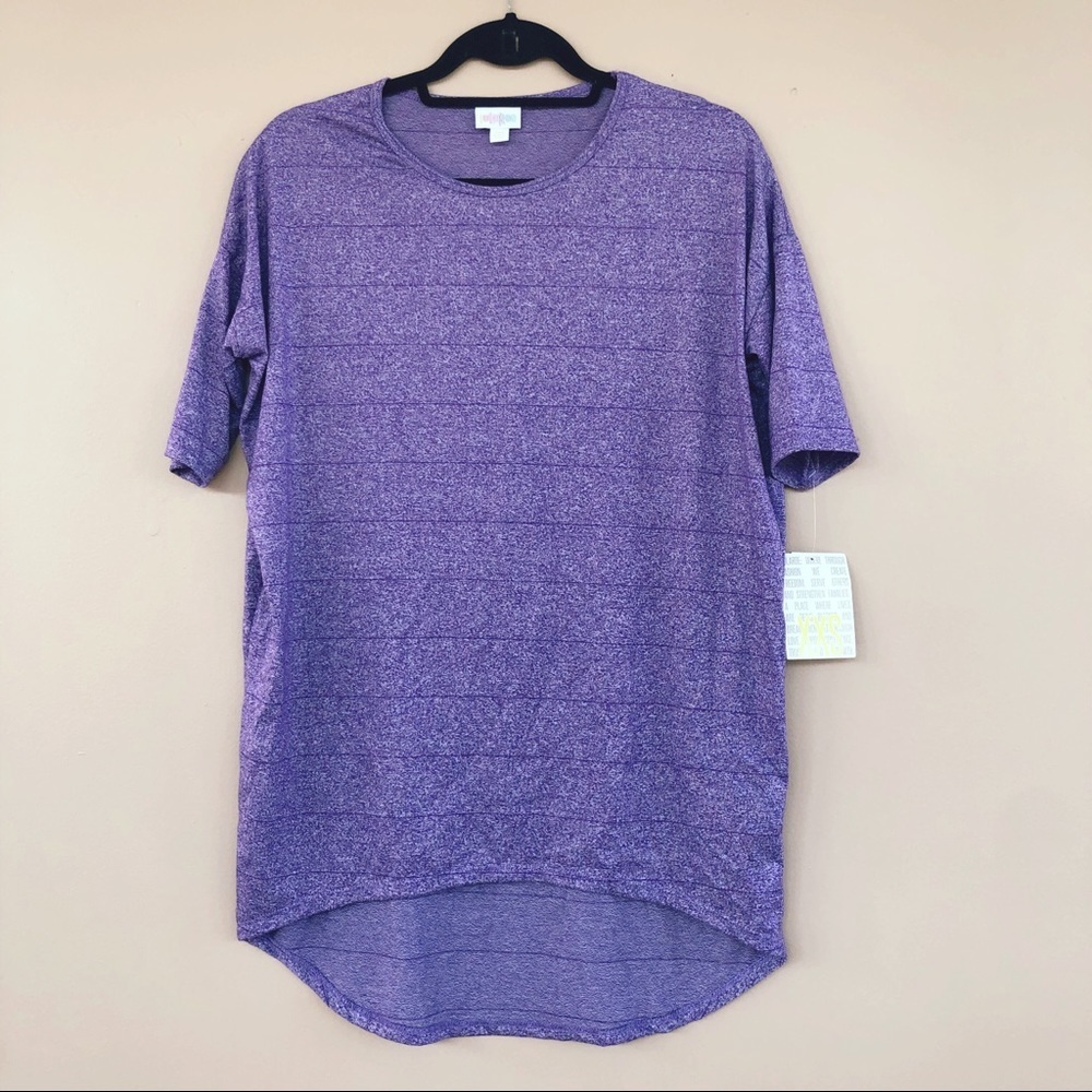 NEW • Lularoe • Irma Tunic Heathered Purple XXS